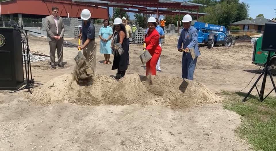 City leaders break ground for the Village De L’est Multi-Purpose Building