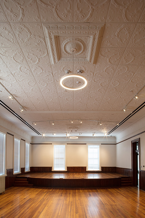 stage with ceiling details included